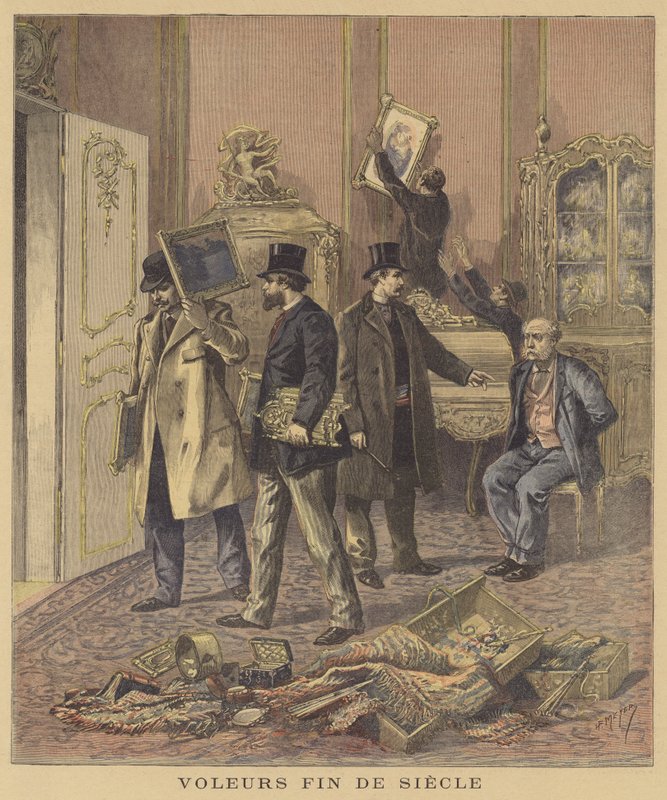 Ein dreister Raub von after Henri Meyer