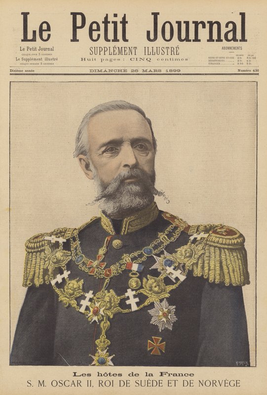 Gäste Frankreichs; Oscar II., König von Schweden und Norwegen von after Henri Meyer