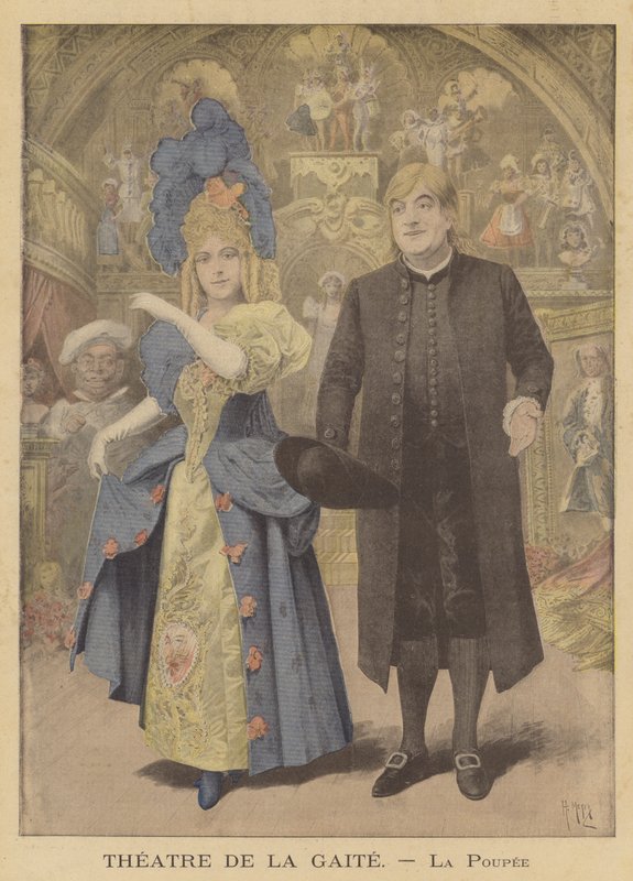 Aufführung von La Poupée (Die Puppe) im Théâtre de la Gaîté von after Henri Meyer