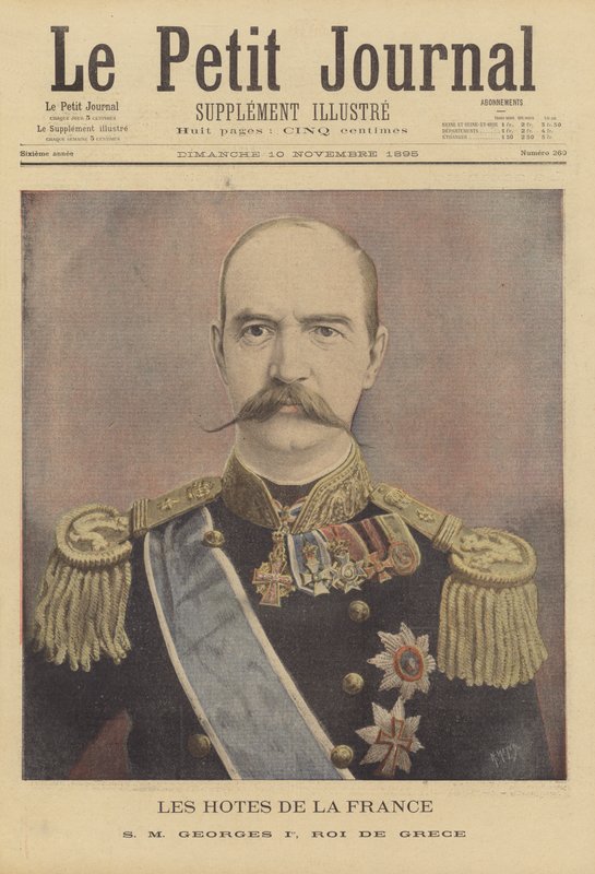 Königliche Besucher in Frankreich: Georg I., König von Griechenland von after Henri Meyer