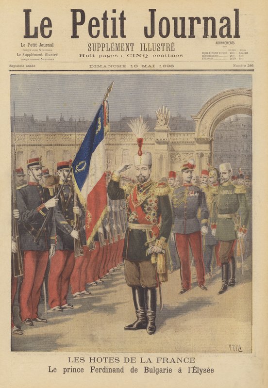 Königliche Besucher in Frankreich: Prinz Ferdinand von Bulgarien im Elysee-Palast von after Henri Meyer