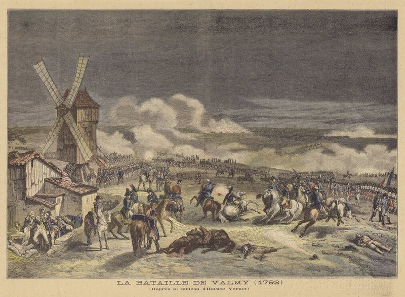 Die Schlacht von Valmy (1792) von after Horace Vernet