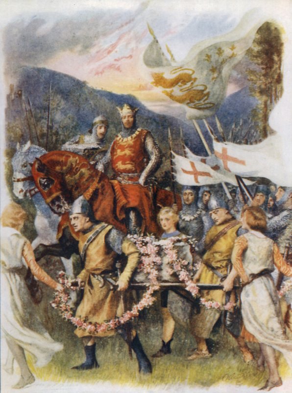 Die Krönungsstein von Scone bringen von after John Henry Frederick Bacon