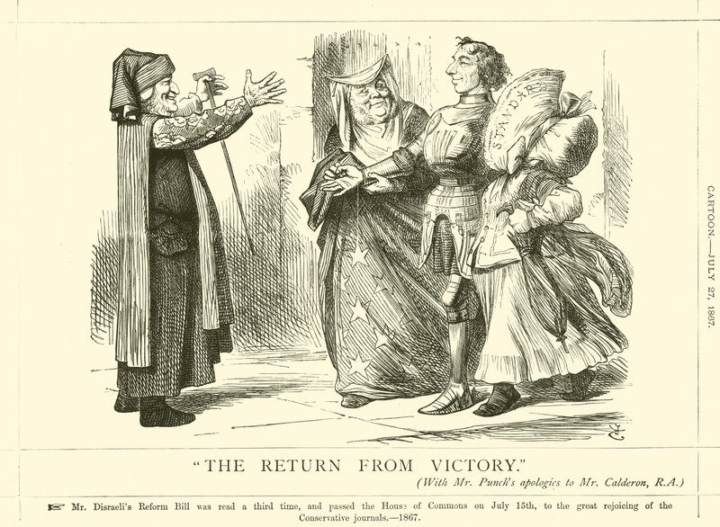 Die Rückkehr vom Sieg von after John Tenniel