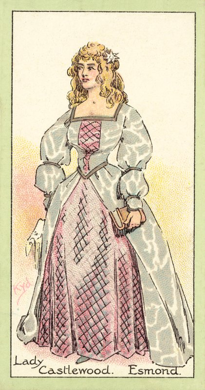 Lady Castlewood, Esmond (Chromolitho) von after Joseph Clayton Clarke