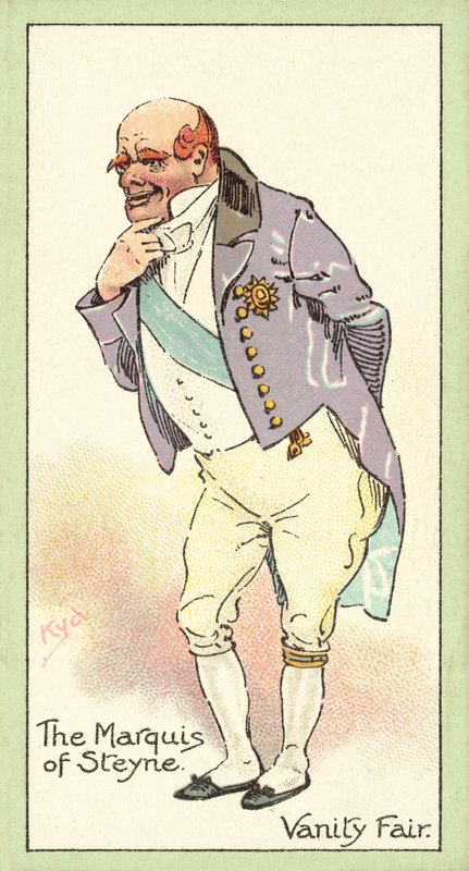 Der Marquis von Steyne, Jahrmarkt der Eitelkeiten (Chromolitho) von after Joseph Clayton Clarke