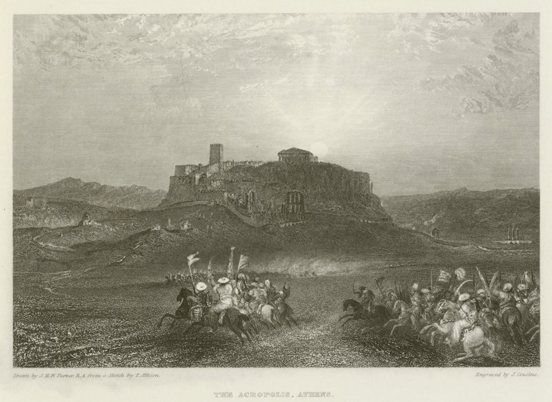 Die Akropolis, Athen von after Joseph Mallord William Turner