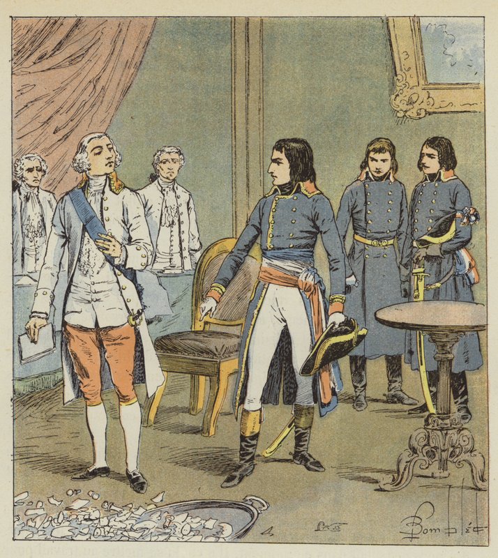 Bonaparte und der Graf von Cobentzel von after Louis Charles Bombled