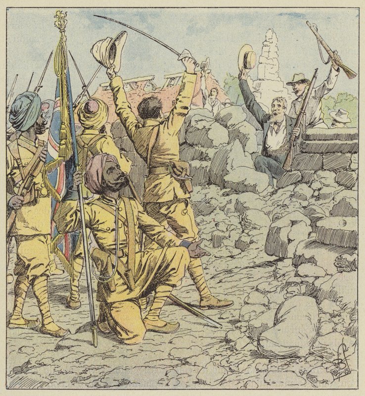 Befreiung der Gesandtschaften, Einzug der Sikhs von after Louis Charles Bombled