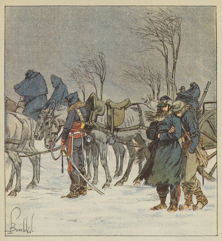 Die Artillerie des 21. Korps von after Louis Charles Bombled