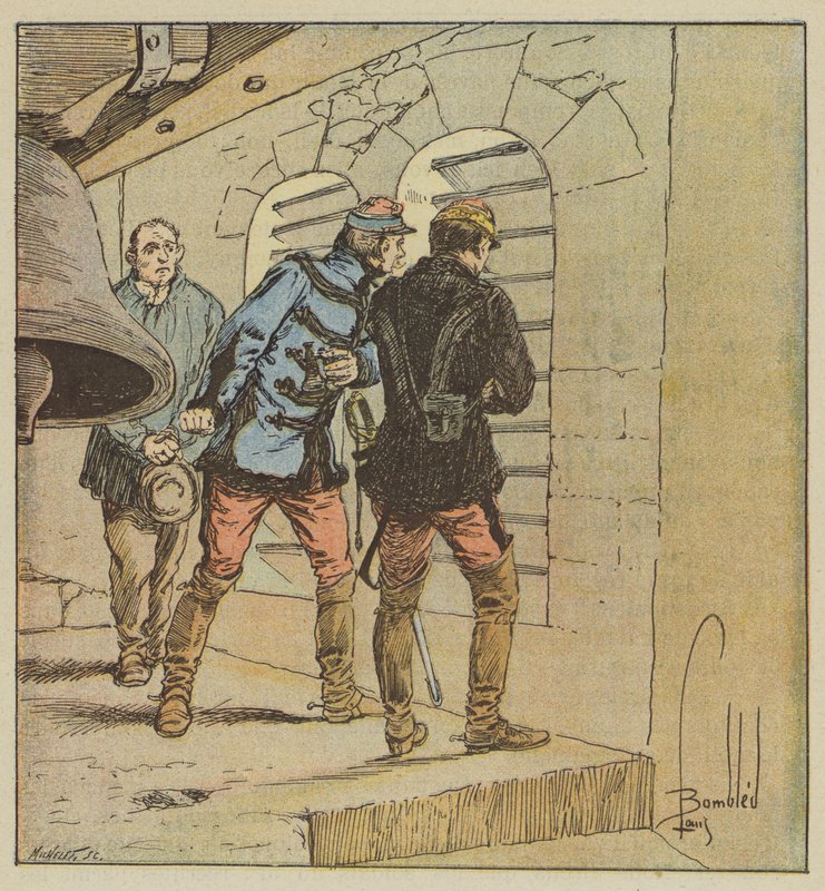 General Chanzy im Glockenturm von Terminiers von after Louis Charles Bombled