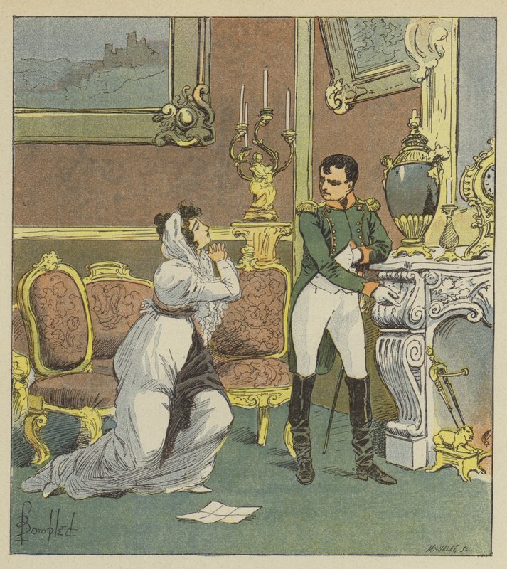 Napoleon und Mme Hatzfeld von after Louis Charles Bombled