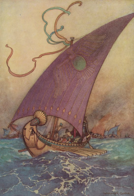 Geoffrey Chaucer, Die Legende der guten Frauen von after Warwick Goble