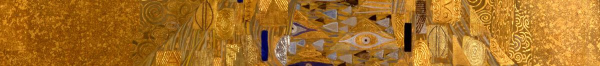 Adele Bloch-Bauer (Gustav Klimt), Detail: Augen-Ornamente im Kleid
