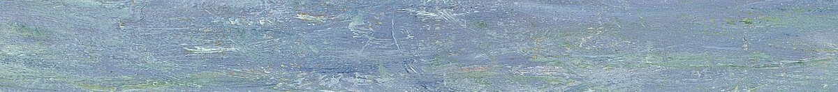 Straße bei La Cavée, Pourville (Claude Monet), Detail: Meerblick zwischen den Hängen