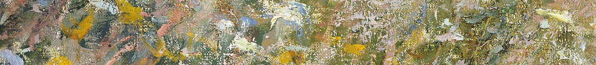 Straße bei La Cavée, Pourville (Claude Monet), Detail: Blühender Wiesenhang