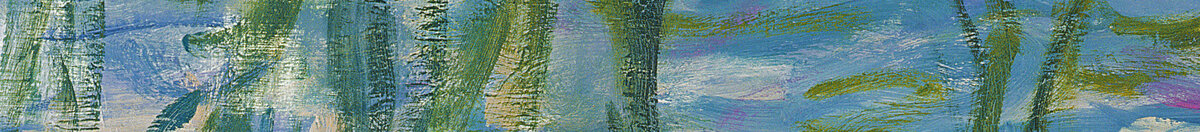 Seerosen, 1916-19 (Claude Monet), Detail: Hängende Weidenzweige