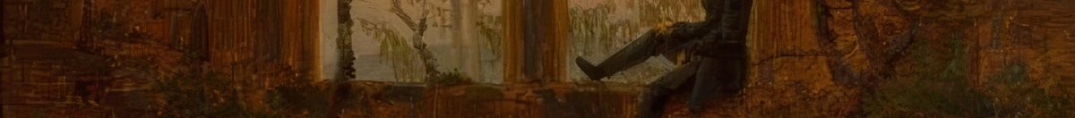 Der Träumer (Caspar David Friedrich), Detail: Träumer im Fenster