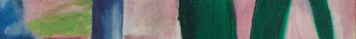 Blaues Pferd I (Franz Marc), Detail: Grüne Blattformen