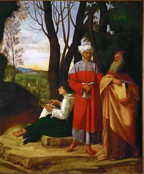 Drei Philosophen, Pythagoras, Thales und Pherekydes