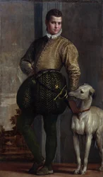 Junge mit einem Windhund, ca. 1570er