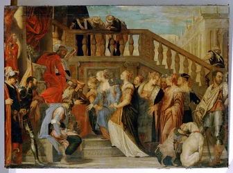Esther wird vor König Ahasverus geführt