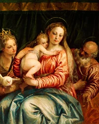 Madonna mit Kind, Heiligen und St. Peter