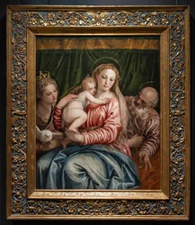 Madonna und Jesuskind zwischen St. Katharina von Alexandrien und Petrus