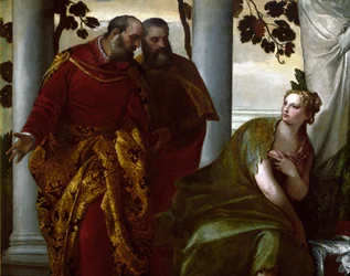 Susanna und die Alten (Detail). Gemälde von Paolo Caliari genannt Paolo Veronese (1528-1588)