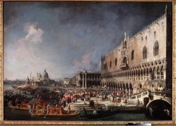 Ankunft des französischen Botschafters in Venedig