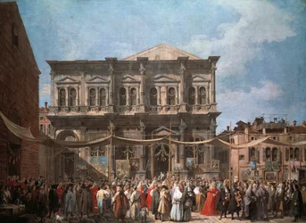 Das Fest des San Rocco, Venedig, um 1735