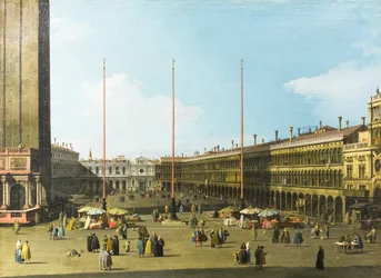 Venedig, Blick auf die Piazza San Marco mit den Procuratie