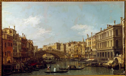 Der Große Kanal und die Rialto-Brücke in Venedig