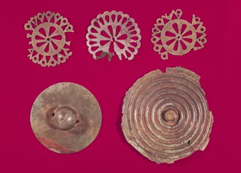 Beschläge eines Wagens, aus dem Grab einer Prinzessin von Vix (Bronze)