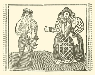 Illustration für The Roxburghe Ballads (Holzschnitt)