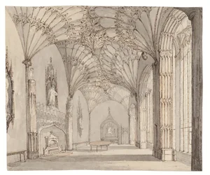 Das Esszimmer in Arbury Hall, Nuneaton, Warwickshire