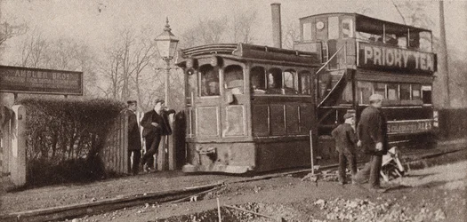 Letzter der alten Dampfstraßenbahnen in Birmingham