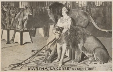 Martha "La Corse" und ihre Löwen