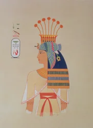 Porträt von Königin Nebto, Tochter von Ramses-Meiamoun, aus 
