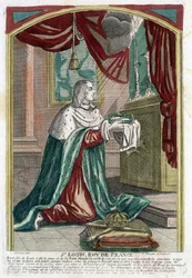 Porträt von Saint Louis im Gebet