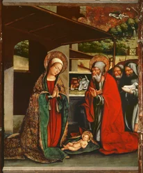 Anbetung der Hirten, Altarbild aus der Kirche Santa Maria Palau-Solita, Barcelona