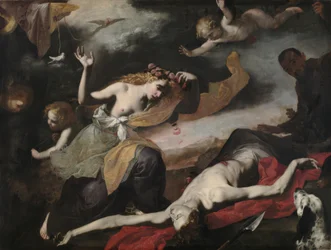Venus findet den toten Adonis
