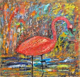 Die große Schönheit des Flamingos