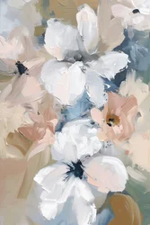 Abstrakte Blumen Pastell neutrale Kunst Drucke für Schlafzimmer moderne Wanddekoration