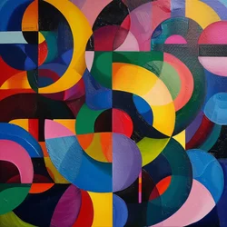 Moderne Wandkunst-Dekoration mit impressionistischem Zeichnungshintergrund