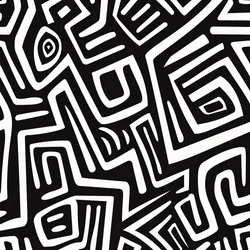 Weiße Streifenmalerei aus der salvadorianischen Kultur