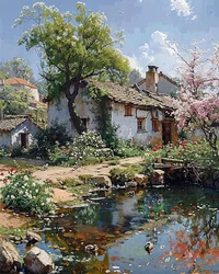 Altes Haus in ruhiger ländlicher Lage, nahe der Natur und einem Bach