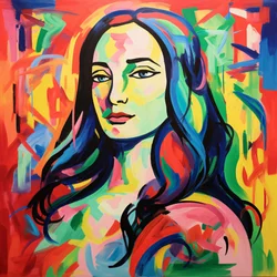 Mona Lisa im Fauvismus-Stil von Henri Matisse