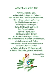 Advent, du stille Zeit