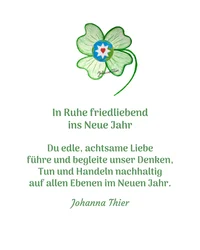 In Ruhe friedliebend ins Neue Jahr